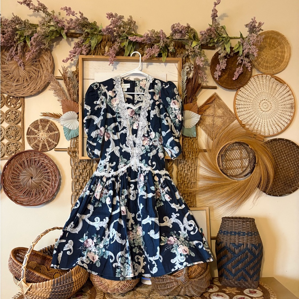 Vintage 80's GUNNE SAX Jessica McClintock dress !